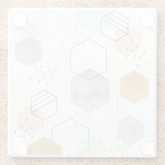 Dessous-de-verre En Verre Scatter hexadécimal (Dos)