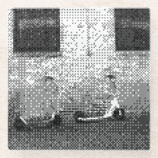 Dessous-de-verre En Verre scooter électrique (Devant)