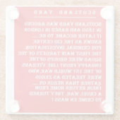 Dessous-de-verre En Verre Scotland Yard l'histoire de Londres Angleterre (Dos)