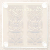 Dessous-de-verre En Verre Sculpture Gold Tiki Thunder_Cove (Dos)