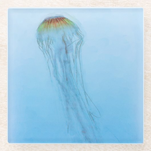 Dessous-de-verre En Verre Sea Nettle (Devant)