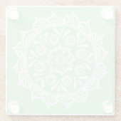 Dessous-de-verre En Verre Seafoam Mandala (Dos)