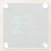 Dessous-de-verre En Verre Send Aaron in Alone Coaster Ghost Anomaly  (Dos)