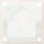 Dessous-de-verre En Verre Serene Barn - Blanc (Dos)