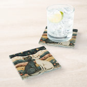 Dessous-de-verre En Verre Serene Cats (Incliné)