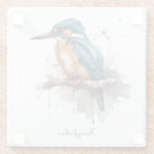 Dessous-de-verre En Verre Sérénité du martin-pêcheur (Dos)