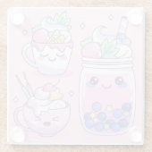 Dessous-de-verre En Verre Shakes colorés (Dos)