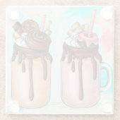 Dessous-de-verre En Verre Shakes colorés (Dos)