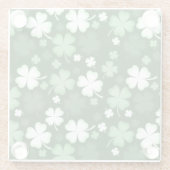 Dessous-de-verre En Verre Shamrock vert, Saint Patrick's Day (Dos)