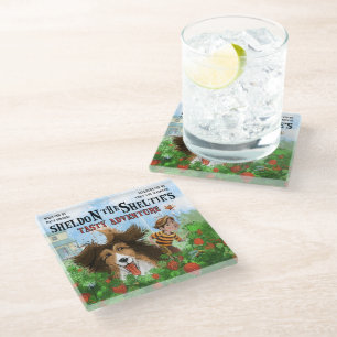 Dessous-de-verre En Verre Sheldon le Sheltie