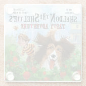 Dessous-de-verre En Verre Sheldon the Sheltie (Dos)