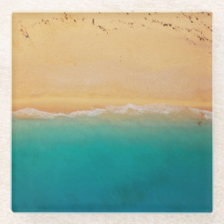 Dessous-de-verre En Verre Shoreline d'en haut