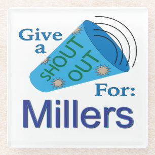 Dessous-de-verre En Verre Shout Out pour Millers