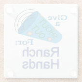 Dessous-de-verre En Verre Shout Out pour Ranch Hands (Dos)