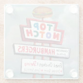 DESSOUS-DE-VERRE EN VERRE SIGNE D'ALIMENTATION RAPIDE (Dos)