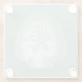 Dessous-de-verre En Verre Silhouette Dollar De Sable (Dos)