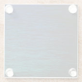 Dessous-de-verre En Verre Simple Black Blue Turquoise Scribble Texture Abstr (Dos)