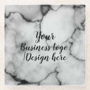 Dessous-de-verre En Verre simple et minimal ajouter votre logo/design ici ma