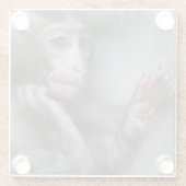 Dessous-de-verre En Verre Singe de bébé (Dos)