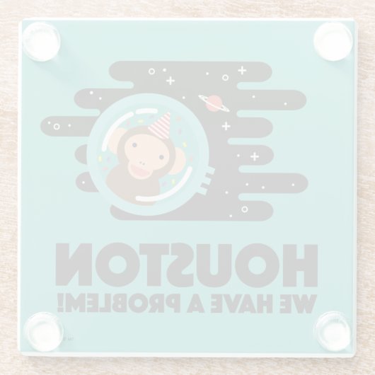 Dessous-de-verre En Verre Singe de l'espace (Dos)