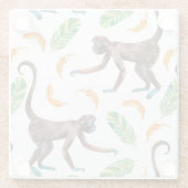 Dessous-de-verre En Verre Singes doux jonglant des bananes (Dos)
