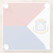 Dessous-de-verre En Verre Sint Maarten Flag (Dos)