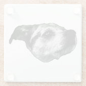 Dessous-de-verre En Verre Sip de point après-lueur — Terrier (Dos)