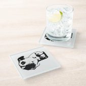 Dessous-de-verre En Verre Sip, ne pas stresser (Incliné)