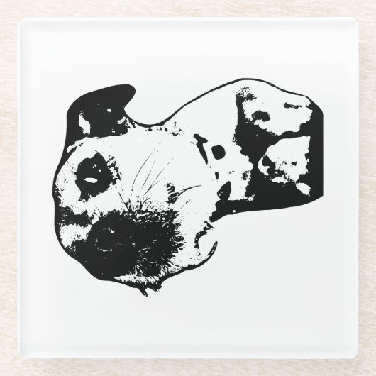 Dessous-de-verre En Verre Sip, ne pas stresser (Devant)