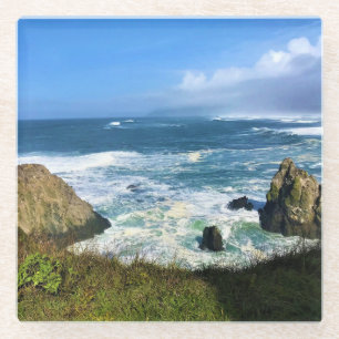 Dessous-de-verre En Verre Site naturel remarquable de Yaquina Head, Oregon