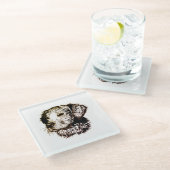 Dessous-de-verre En Verre Sketch Brown (Incliné)