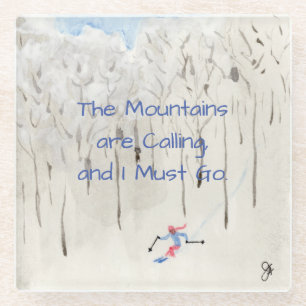 Dessous-de-verre En Verre Ski