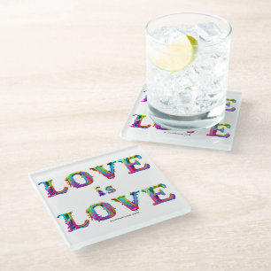 Dessous-de-verre En Verre SlipperyJoe l'amour est amour dégoulinant fondu dy