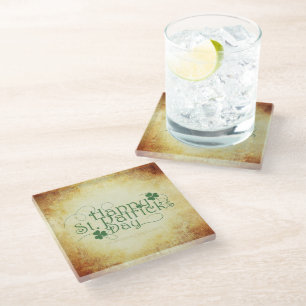 Dessous-de-verre En Verre SlipperyJoe's Happy St. Patrick's Day holiday Iris