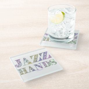 Dessous-de-verre En Verre SlipperyJoe's Jazz Hands Broadway