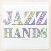 Dessous-de-verre En Verre SlipperyJoe's Jazz Hands Broadway (Devant)