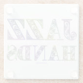 Dessous-de-verre En Verre SlipperyJoe's Jazz Hands Broadway (Dos)