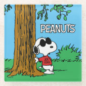 Dessous-de-verre En Verre Snoopy "Joe Cool" debout (Devant)