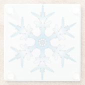 DESSOUS-DE-VERRE EN VERRE SNOWFLAKE (Dos)