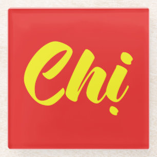 Dessous-de-verre En Verre Soeur Vietnamienne - Chi ~ Tien ng Viêt