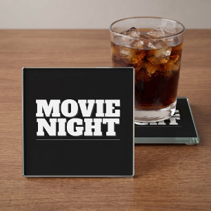 Dessous-de-verre En Verre Soirée Cinéma