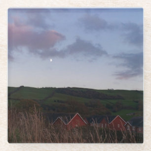 Dessous-de-verre En Verre Soirée paisible à Newtown