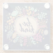 Dessous-de-verre En Verre Sois gentil (Dos)