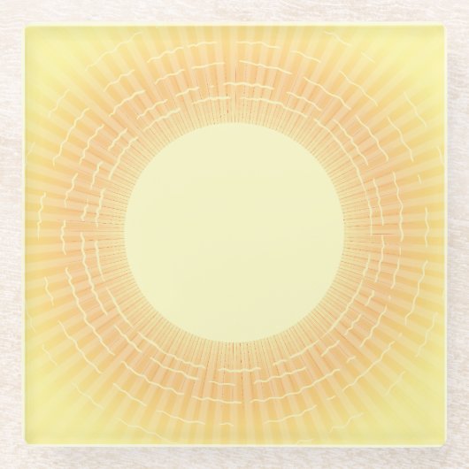 Dessous-de-verre En Verre Soleil (Devant)