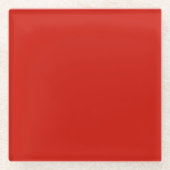 Dessous-de-verre En Verre Solid lipstick strong red (Devant)