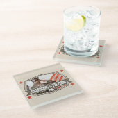 Dessous-de-verre En Verre Solider-Gardien de la liberté (Incliné)