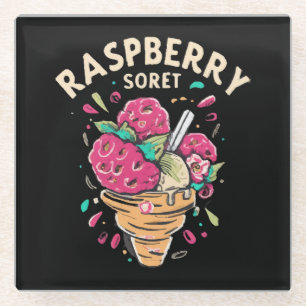 Dessous-de-verre En Verre Sorbet de framboise