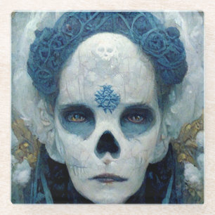 Dessous-de-verre En Verre Sorcière de glace 2 Imaginaires Sci-Fi