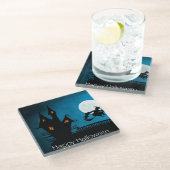 Dessous-de-verre En Verre Sorcière volante (Incliné)