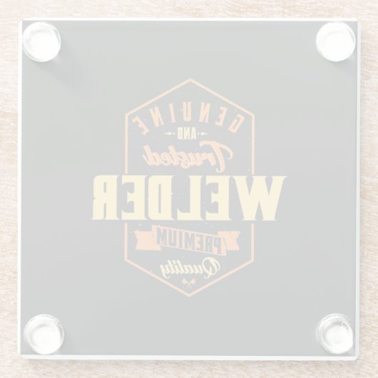 Dessous-de-verre En Verre Soudeur Authentique Et Fiable (Dos)